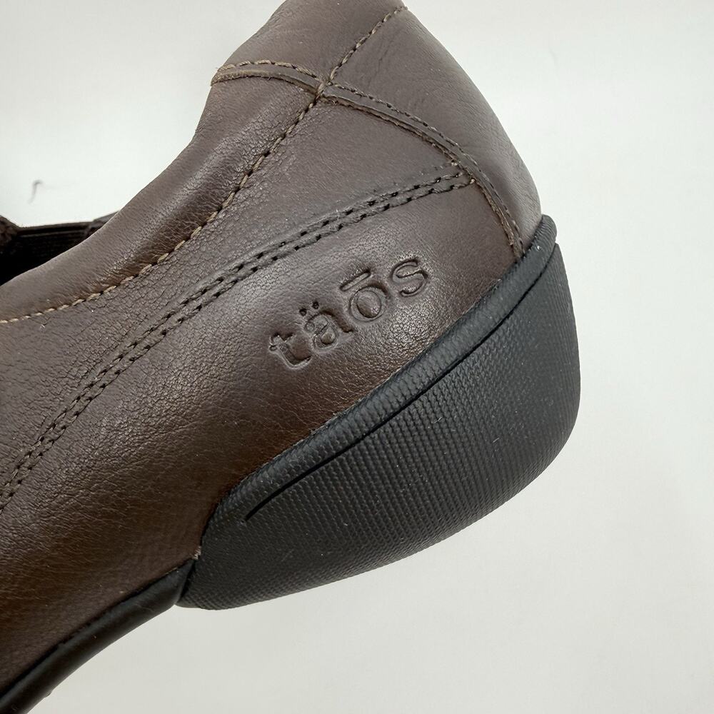 Taos Encore Brown Leather Slip On Comfort Shoes Womens 8.5 Casual Walking Travel - Picture 13 of 14